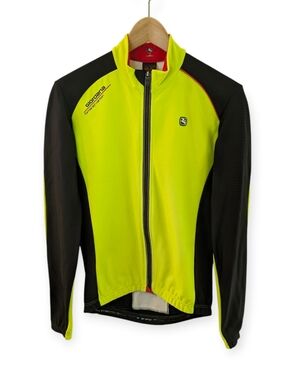 Giordana Men's Yellow & Black Classic Performance Cycling Jacket Medium